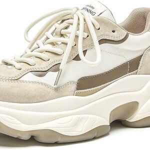 Chunky Sneakers. Beau Today. Tan. Size 240 cm or 6.5 to 7.